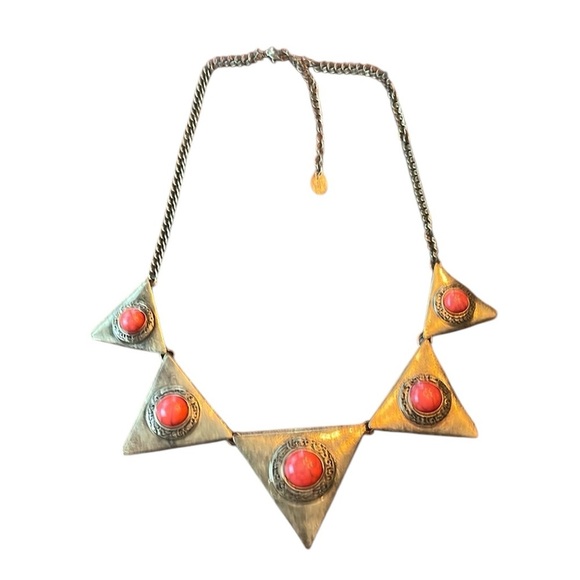 Triangle Shape Rustic‎ Necklace - Picture 1 of 4